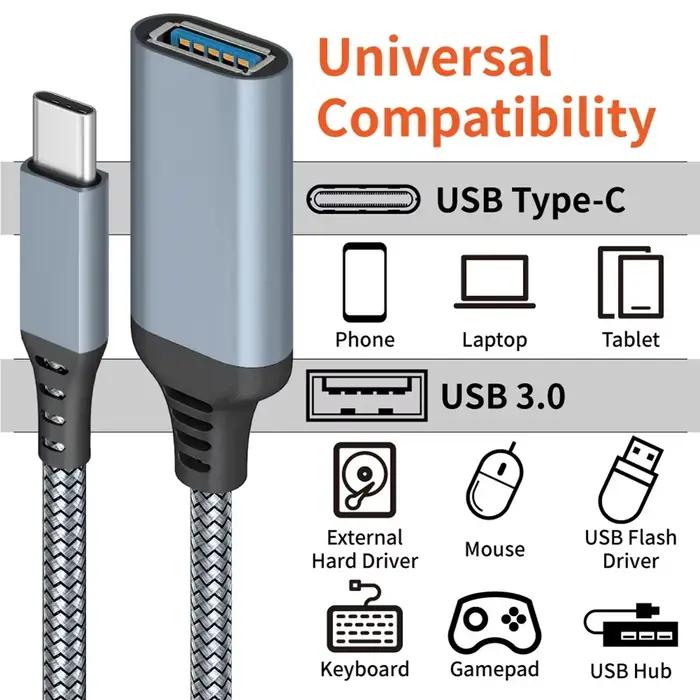 Câble de données OTG type C vers USB 3.0 adaptateur