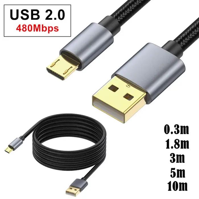 Câble Micro USB USB A vers Micro Charge/sync