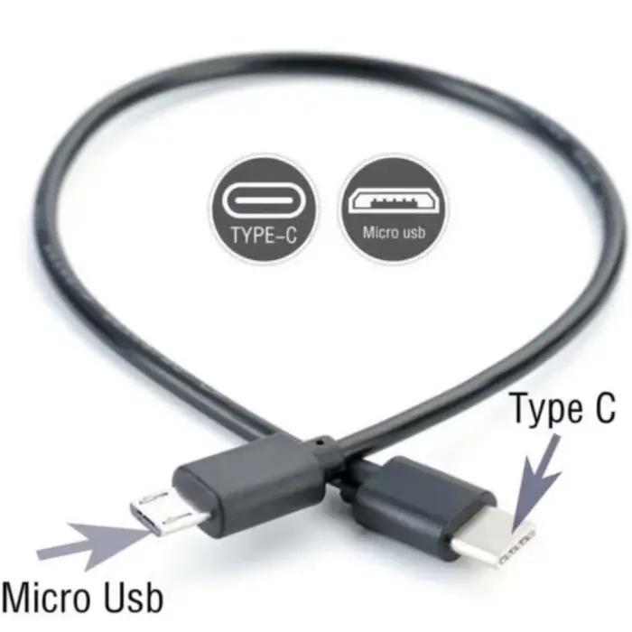 Câble adaptateur USB Type C vers Micro USB charge rapide OTG pour Samsung MacBook PS4 mâle à mâle données transfert efficace