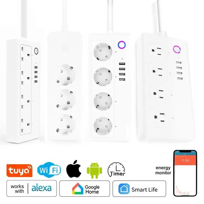 Multiprise intelligente WiFi avec 4 prises et 4 ports USB