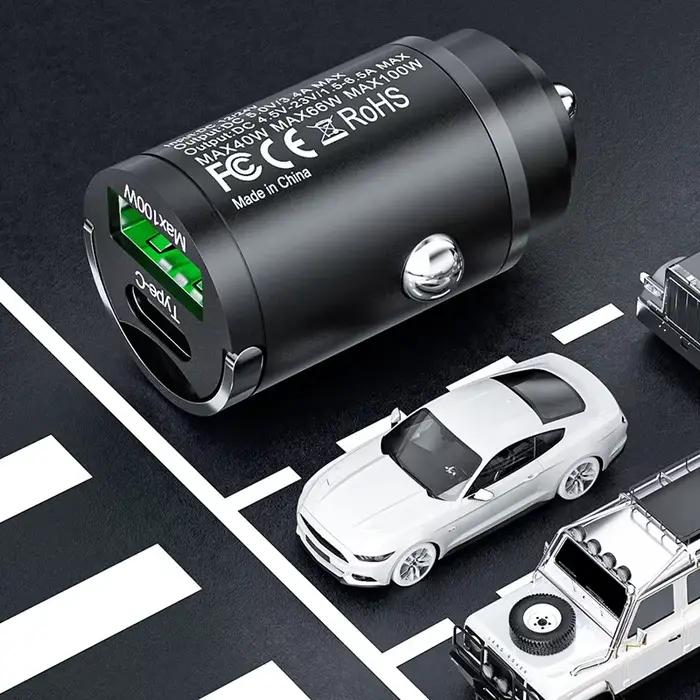Mini chargeur de voiture 100W PD Type C