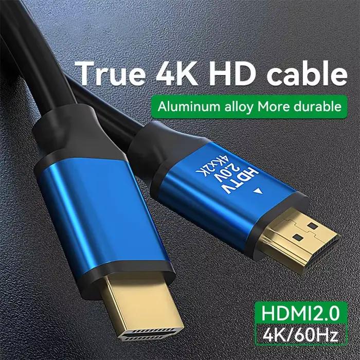 Câble HDMI 2.0 4K 4K @ 60Hz 18Gbps pour moniteurs PS5/4 Xbox Fire HDTV Stick lecteur Blue Ray HDR Ethernet haute vitesse 10m 15m