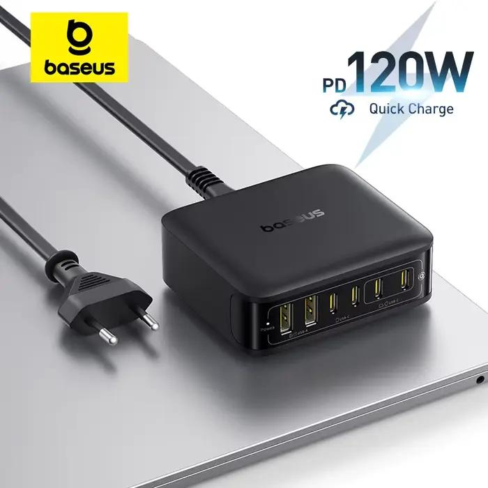 Baseus 120W chargeur de bureau ordinateur portable