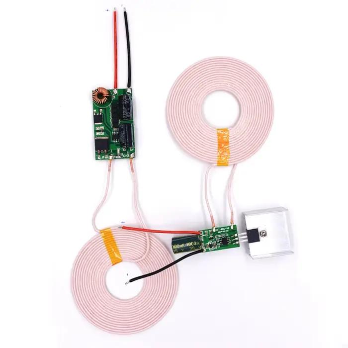 Module d'alimentation sans fil haute puissance DC 12V 3A, chargeur à distance, bobine d'induction, récepteur 24V, émetteur + récepteur