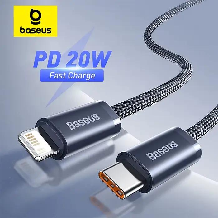 Câble Baseus USB C pour IPhone 14 13 12 11 pro Max Xs Plus 20W