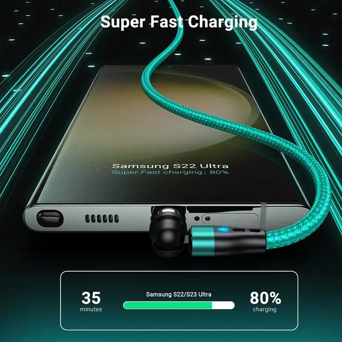 AUFU – câble magnétique USB C vers Type C 60W PD