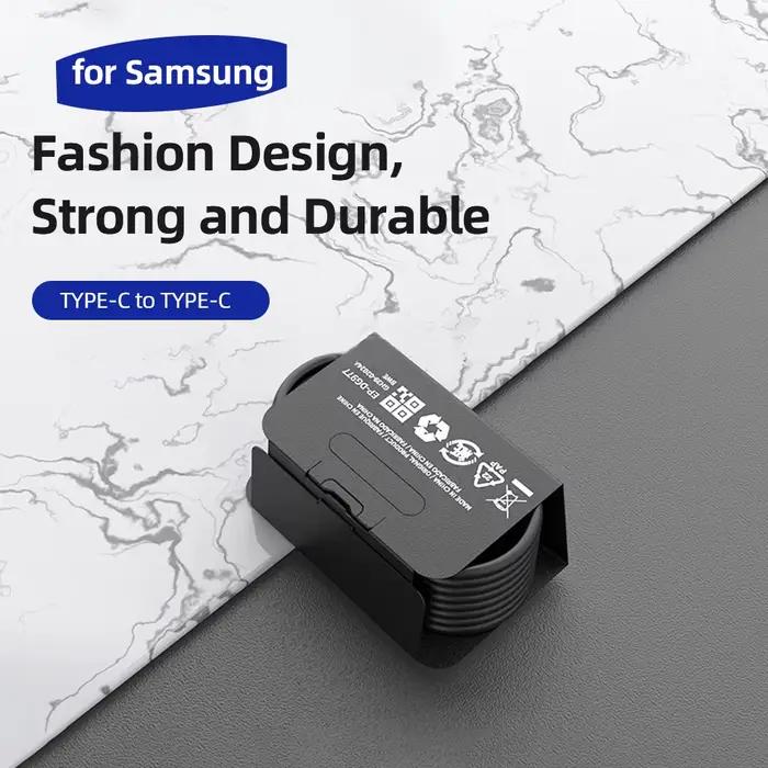 Câble USB Type C Samsung pour Galaxy S23 S22 S21 S20 Note 20 Tab S8 Charge Rapide Transfert Données Durabilité Occasions Spéciales