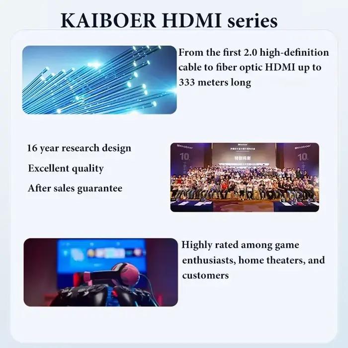 Câble HDMI 2.1 Audio Vidéo 8K@60Hz 4K@120Hz 48Gbps EARC ARC HDCP Ultra Haute Vitesse HDR pour TV HD Ordinateur Portable Projecteur PS4 PS5