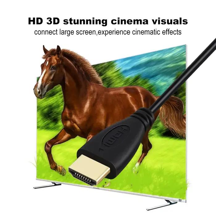Câble HDMI de haute qualité compatible HDMI 1.4 pour PS3 TV DVD XBOX PC Pro Compatibilité Audio Visuel Occasions Spéciales