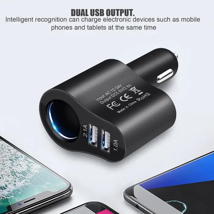 Chargeur de voiture USB C 3 en 1