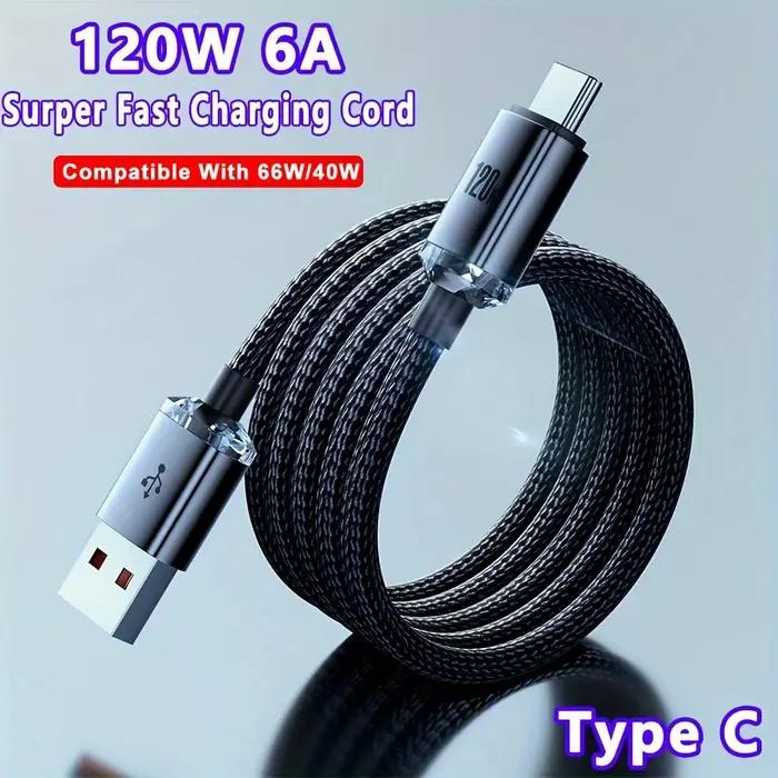 Câble de Charge Super rapide 120W