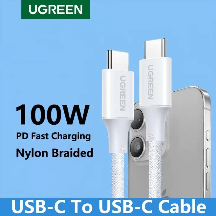Câble USB Type C vers Type C UGREEN 100W tressé