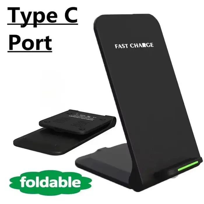 Support de chargeur sans fil pour iPhone 17 16 15 14 13 12 Pro X XS Max XR 8 Samsung S24 S23 S22
