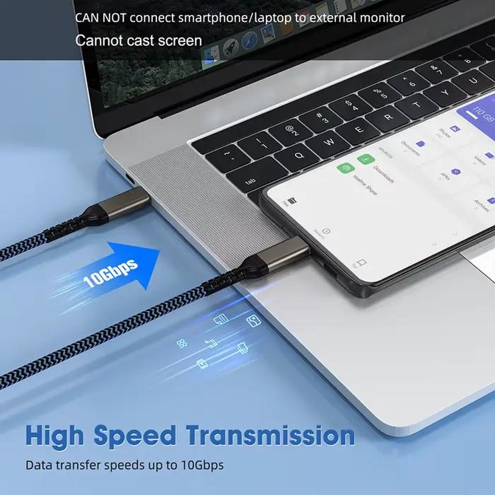 Câble USB 3.2 Type C vers C pour iPhone 15 16 17 Pro, Macbook, iPad, Samsung, ordinateur portable, téléphone, charge rapide, 1m 2m 3m, câble USB-C PD 60W