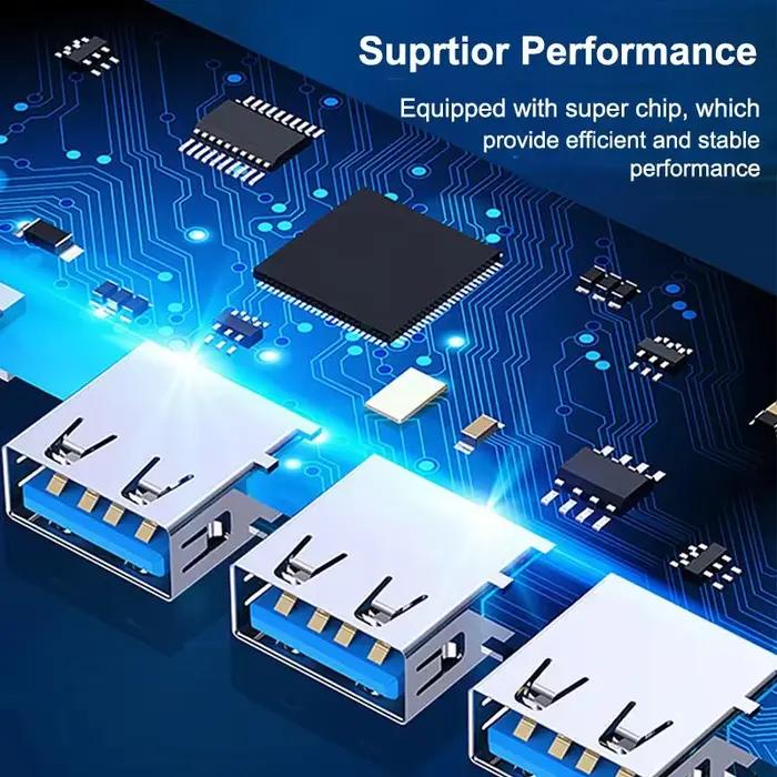 4 ports USB 3.0 Hub USB Hub Type C Dock adaptateur multi-répartiteur OTG