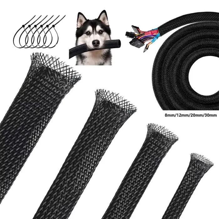 Manchon de fil tressé pour tisser de câble PET