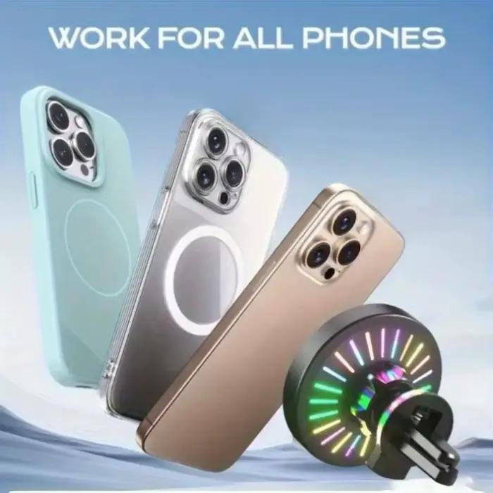 Support de téléphone magnétique sans fil pour voiture