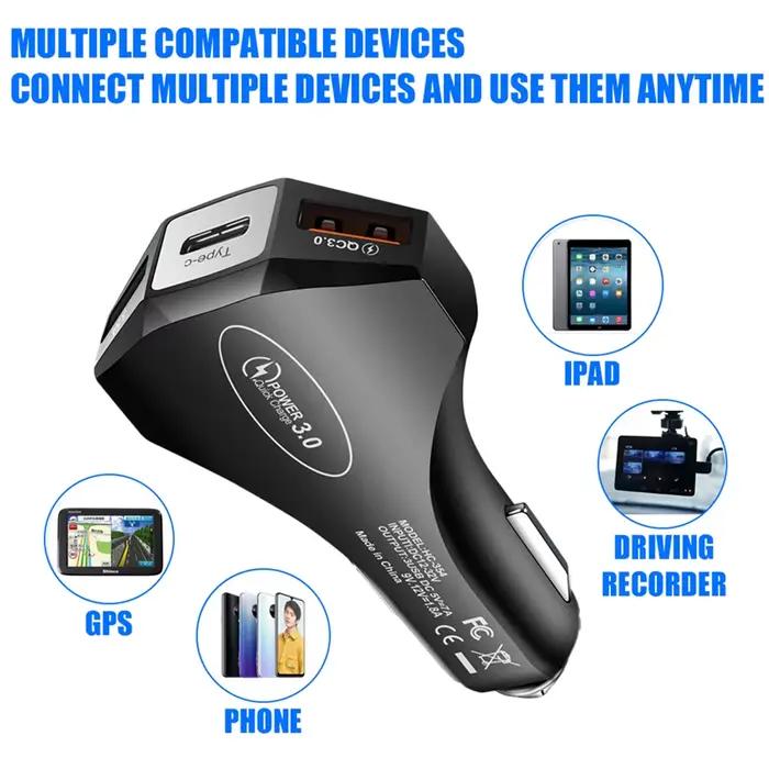 Chargeur de Voiture 35W USB Type C pour Audi et Autres Marques Polyvalent Kaki Vert Armée Occasions Spéciales