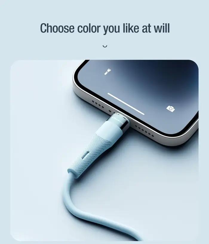 Nillkin-Câble de charge rapide en silicone liquide