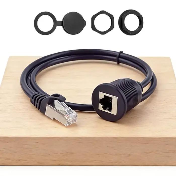 Câble RJ45 vers prise CAT6 pour châssis de contrôle industriel