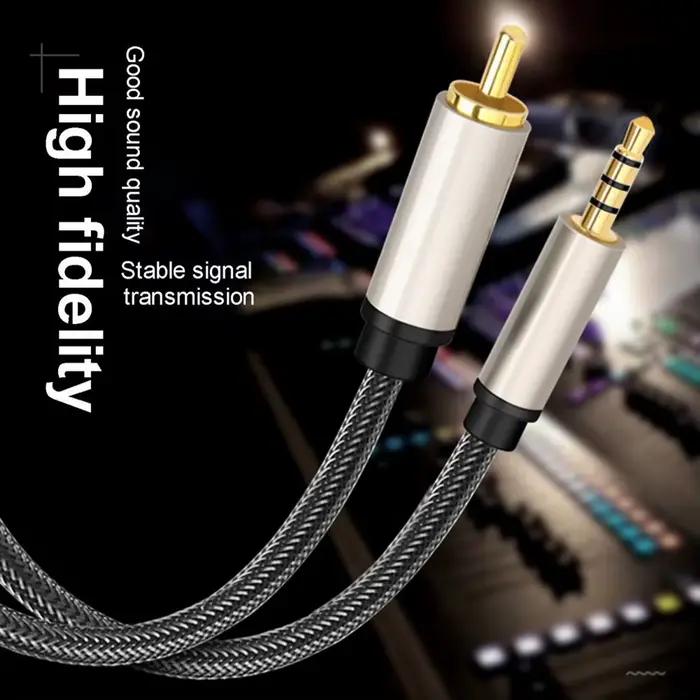 Câble Audio Coaxial Numérique Plaqué Or pour Barre de Son HDTV