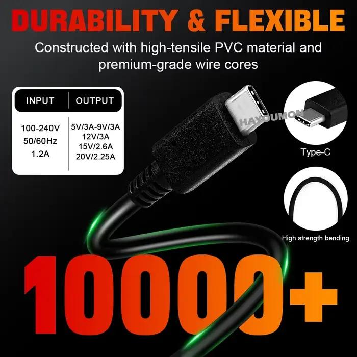 Chargeur rapide pour Steam Deck 45W