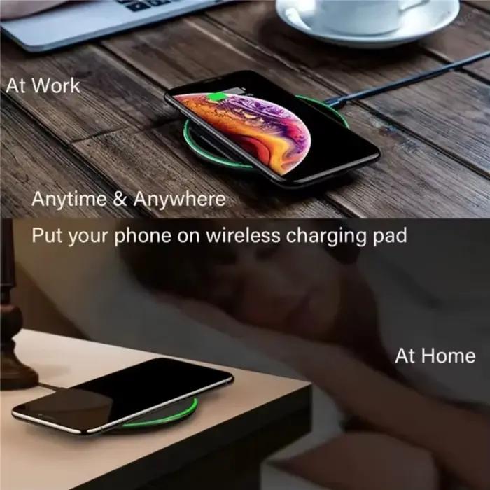 Station de charge sans fil rapide pour smartphones Samsung Galaxy S25 S24 S23 S22 Xiaomi iPhone 17 16 15 14 13 12 Pro Max compatibles avec coques