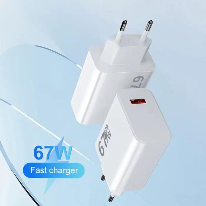 67W Chargeur USB Charge Rapide Téléphone Adaptateur Mural Pour iPhone Samsung OnePlus OPPO Xiaomi Redmi Poco