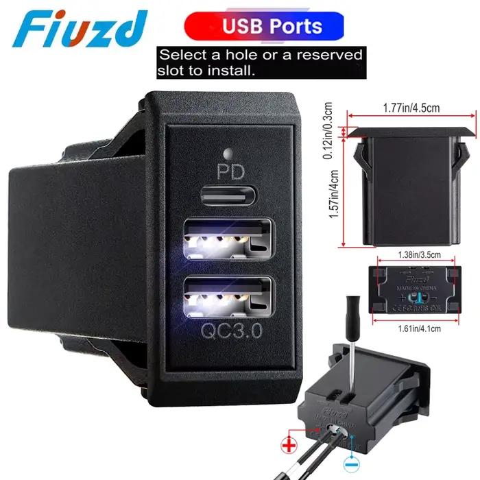Prise de chargeur USB pour voiture