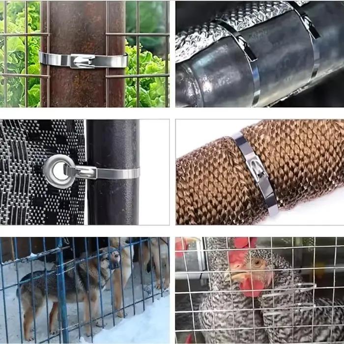 Attaches de câble autobloquantes en métal