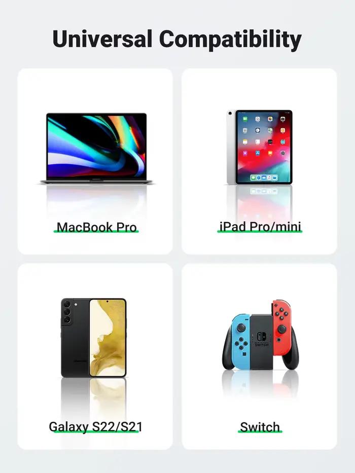 Câble USB Type C vers USB C UGREEN 60W 100W pour ordinateur portable MacBook iPhone 17 iPad Samsung Xiaomi