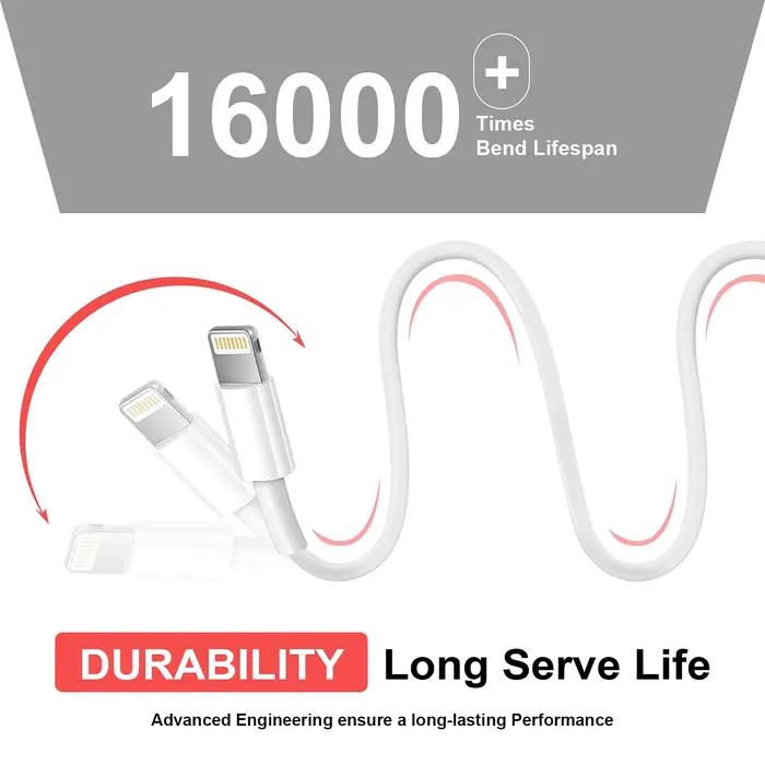 Câble de charge rapide USB vers éclairage