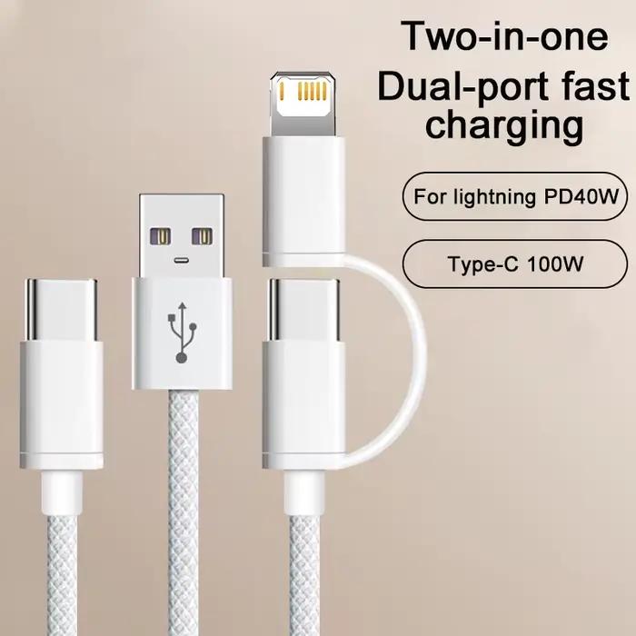 100W tissage câble USB de charge rapide pour Apple iPhone 14 13 12 11 17 Air 15 16 Pro Max Plus