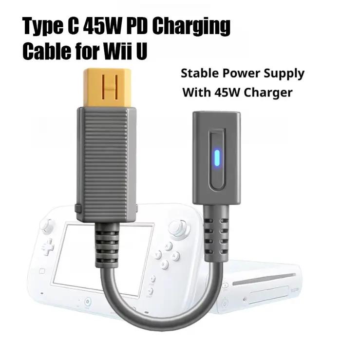 Câble de chargement PD type-c 45W pour Wii U