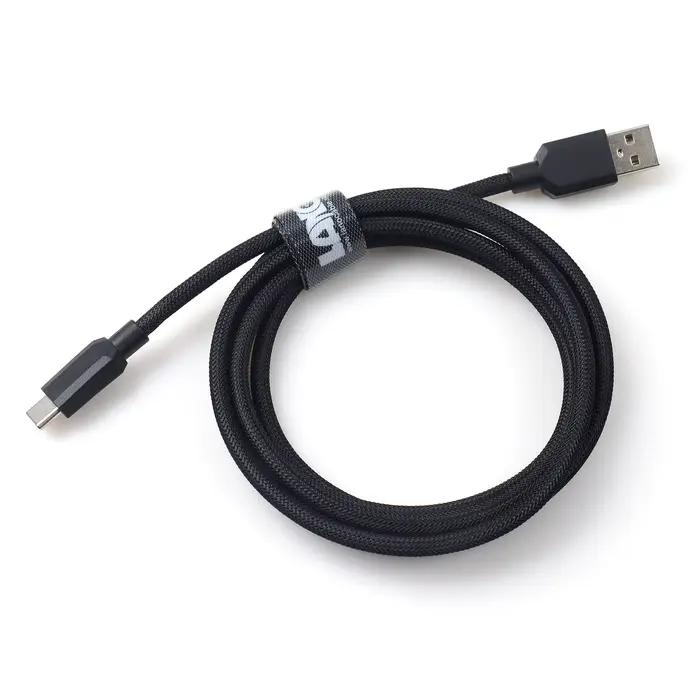 【LANO】Nouveau câble USB vers Type C double gaine blanc et bleu foncé pour clavier mécanique