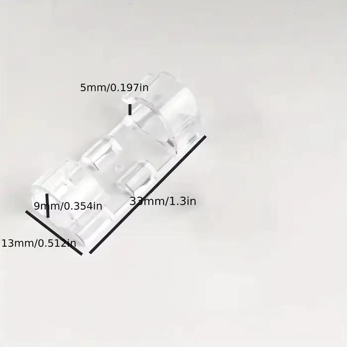 20-200 pièces de clips de gestion de câbles autocollants en plastique transparent pour l'organisation