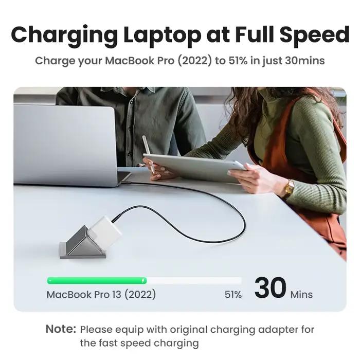 UGREEN USB C vers USB C câble PD100W pour iPhone 17 16 15 MacBook pour Samsung Galaxy S25 5A e-marker puce charge rapide Type C cordon