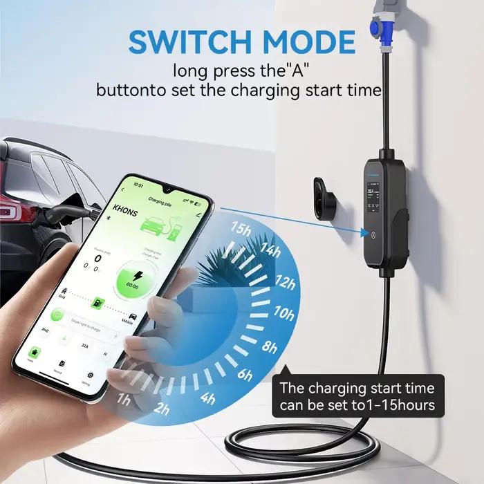 Chargeur EV Khons 7kW J1772 32A