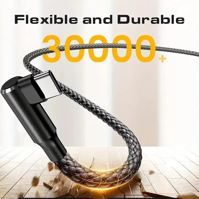 Câble USB-C vers C double en forme de L LAIHONEN 60W