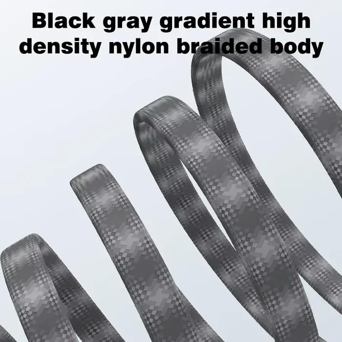 UGOURD câble Internet haute vitesse Cat8 noir-gris 40Gbps 2000MHz bande passante RJ45 blindé réseau LAN