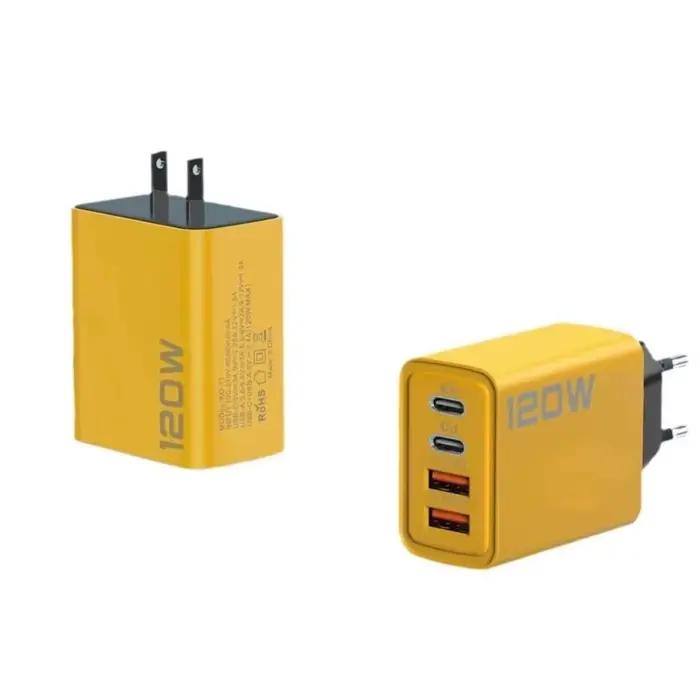 Chargeur USB-C 120W 4 ports PD3.0 à charge rapide