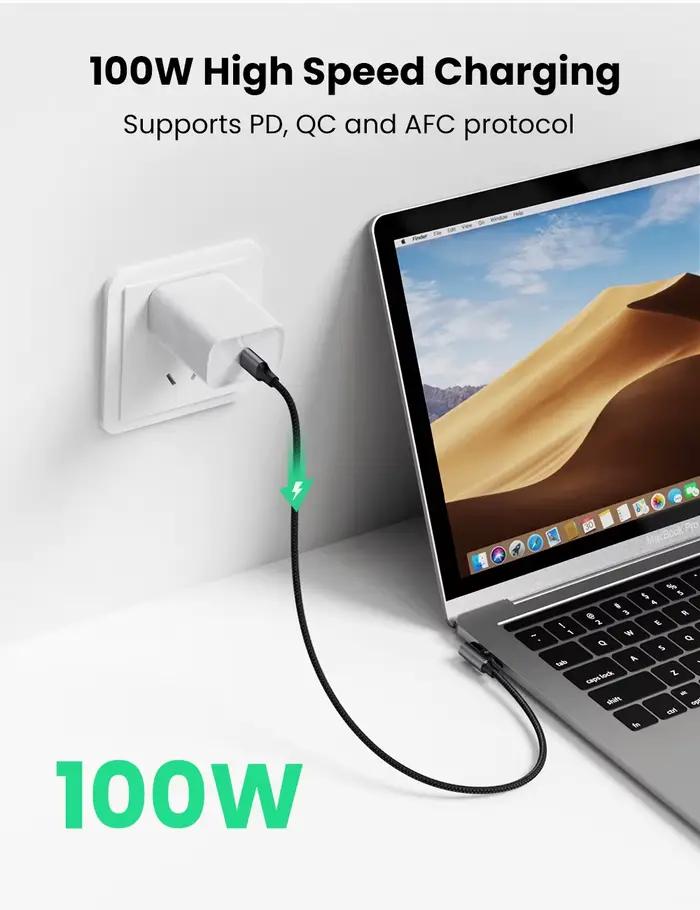 Ugreen – câble USB de Type C à 90 degrés PD100W