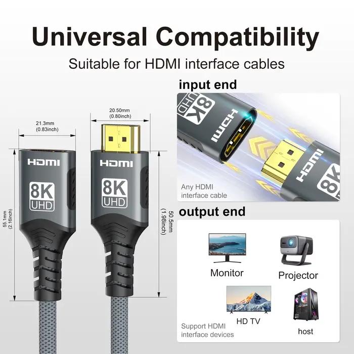 Câble d'extension HDMI 2.1