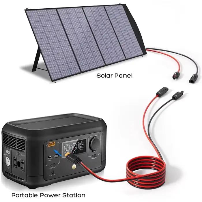 Câble adaptateur panneau solaire 12awg vers XT60 5m/3m pour générateur