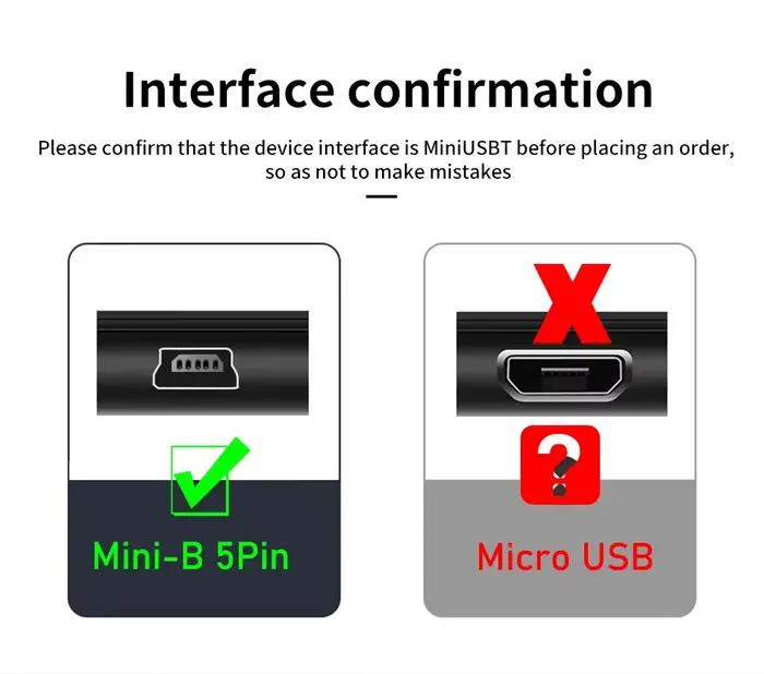 Câble adaptateur USB Type C vers Mini USB pour appareil photo MP3 MacBook Pro USB-C