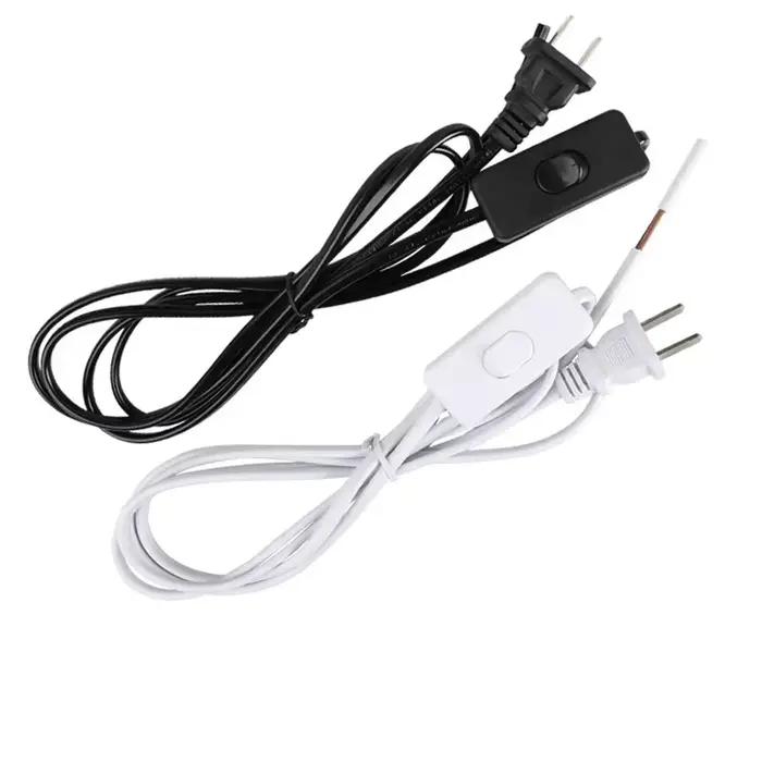 Câble d'alimentation AC 220V avec Interrupteur Prise US EU 1.8m Pour Appareils Electroménagers Occasions Spéciales