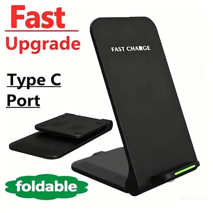 Support de charge sans fil XIKCU pour iPhone 17 16 15 14 13 12 Pro X XS Max XR 8 Samsung Xiaomi – Station