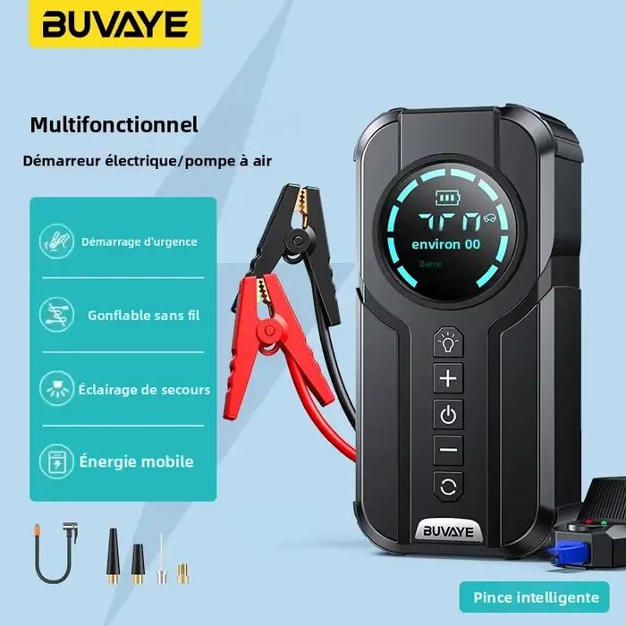 Chargeur portable tout-en-un batterie externe professionnelle démarreur de voiture avec pompe à air 150 PSI pour femmes et hommes voyage randonnée sécurité routière