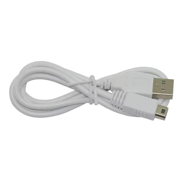 Câble de chargement d'alimentation de données de chargeur USB blanc de haute qualité pour contrôleur de manette de jeu Wii U