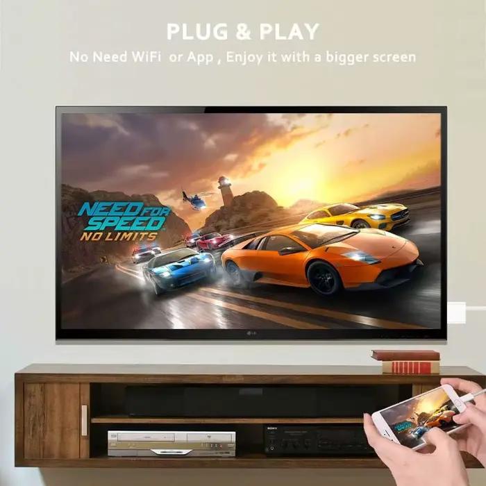 Câble compatible USB C vers HDMI avec charge PD 100W